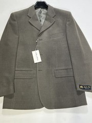 Mens Mila Schon Gray Three Button Sport Coat 50R NEW