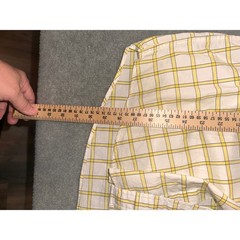 Tommy Hilfiger Mens XL Classic Fit Yellow Plaid Button Down Shirt Long Sleeve