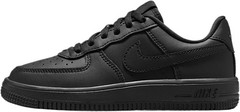 Nike Force 1 Low Little Kids’ Shoes (Black/Black/Black/Black) Size 3 – Black/Bla