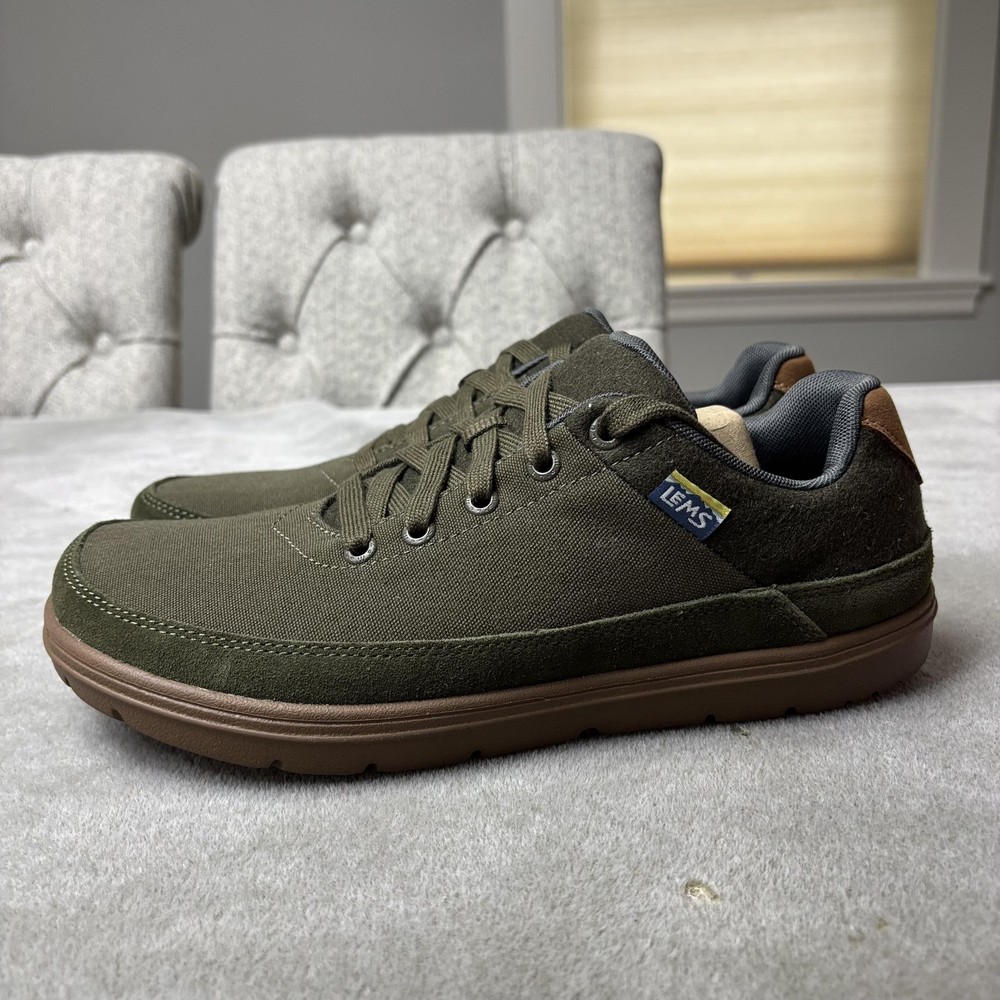 Lems Chillum Shoes Mens Size 8 Green Spruce Lace Up Low Top Casual Sneakers