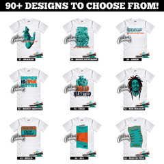 Miami Air Max 90 Dolphins White Pitch Blue Turbo Green Sneaker T Shirt to Match