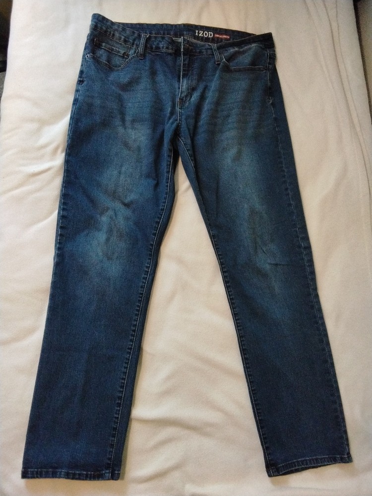 Izod Comfort Stretch Blue Jeans 40×32