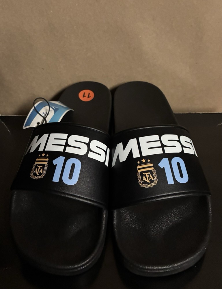 Official AFA Argentina Lionel Messi #10 Slide Size 11 World Cup 2026 Sandals NWT
