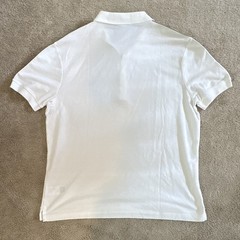 True Religion Men’s Optic White Horseshoe Logo Polo Short Sleeve XXL
