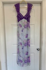 Garden Bloom Mesh Floral Maxi Dress by Blue Blush Size M