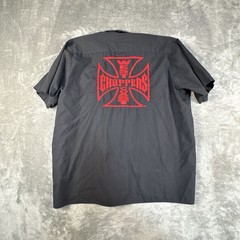 Jesse James West Coast Choppers Mechanic Mens XL Black Vintage Embroidered