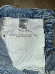 Nuuds Straight Ranger Classic Jean Size 25 Distressed Light Wash
