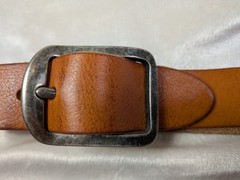 Amsterdam Heritage Leather Belt EU 85 US 30.75–35.75 Brown Handmade Netherlands