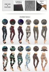Womens Buttery Ultra Soft Premium Leggings (Patterned and Solid) *FREE SHIPPING*