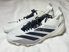 adidas Adizero Electric Mens Size 14 Football Cleats White Navy Blue New NWT