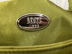 Dents Women’s Bag Green Velvet w/Satin Inner Zipper Attached Vanity Mirror