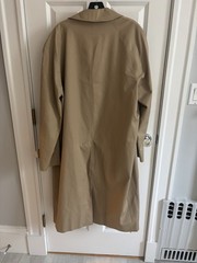 VTG Burberry Prorsum Khaki Nova Check Men’s Beige Trench Coat Size 40L