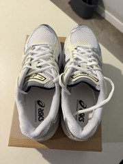 ASICS GEL-Kayano 14 Men’s White/Silver/Black/Navy Size 8.5