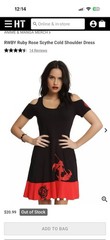 RWBY Dress- Hot topic Size Small