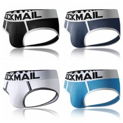 Men’s Jockstrap Low Waist Briefs with Open Back Modal Sexy Underwear