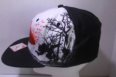 RWBY Anime Rooster Teeth Embroidered Snapback Adjustable Hat Cap Red White Black