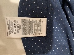Brooks Brothers Womens Blue White Polka Dot Short Sleeve Blouse Top Size XS