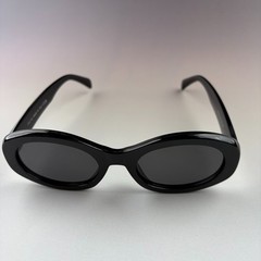 New In Box – Celine Triomphe Oval Women Sunglasses Black Designer Summer Travel