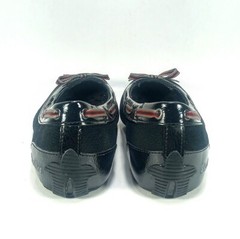 Skechers Womens 6.5 Black Perforated Leather And Synthetic Upper Slip On Flats