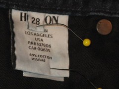 Hudson Signature Bootcut Flap Jeans Women Sz 28 L30.75 Dark Blue-Fit Big Sz 30