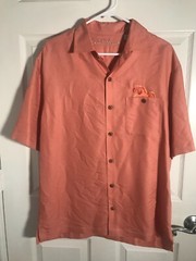 Caribbean:PEACH-PINK -Embroidery: 65% RAYON/35% POLY PARRIOT : MEN’S M