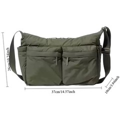 UNIQLO Multi Pocket Shoulder Bag 2 Colors Handbag For Men Women Messenger Bags