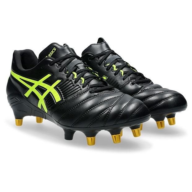 ASICS LETHAL RELENTLESS 1111A259 001 Black Safety Yellow Rugby Cleats oki
