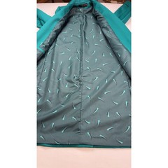 ALORNA Forstmann Wool Teal Long Trench Coat Women’s Double Breasted Tailored