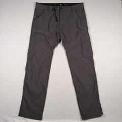 Prana Zion Slim Fit Pants Mens Size 36×32 Gray Nylon Elastane