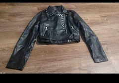 Forever 21 Black Leather Jacket- Women- Size S