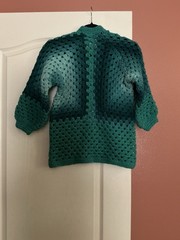 New Hand Crocheted Hexagon Cardigan S/M