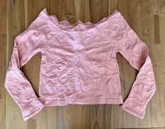 L/XL Free People Off Shoulder Crop Top