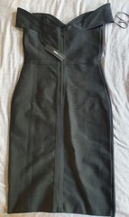 Fashion Nova – NEVER WORN Midi Dress Amy Bandage LOT Navy & Black size M