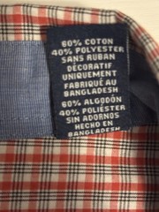 Chaps Shirt Mens XL Cotton Blue Red Plaid Long Sleeve Button Down Easy Care