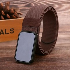 Mens Stretch Belt Quick Release Belt Magnetic Buckle Elastic Webbing