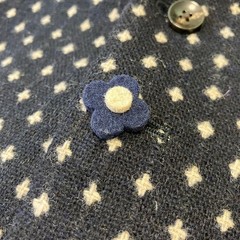 LARDINI Star Pattern Jacquard Wool Blend Vest Gilet Size 44 S M Blue Mens Japan
