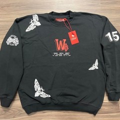Darcsport Limited 1 of 500 Made Red Tag Crewneck, Black/Red Mens M Never Worn