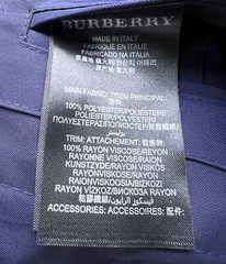 Burberry Prorsum 2012 Mens Technical Jacket 46 SMALL Blue Purple Parka Anorak
