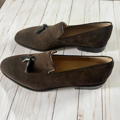 3DM Lifestyle Brown Suede Tassel Loafers Hand Built Leather Sole Size 13 – 13.5