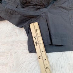 Lou & Grey New high waisted tie waist paper bag shorts in gray elastic waist
