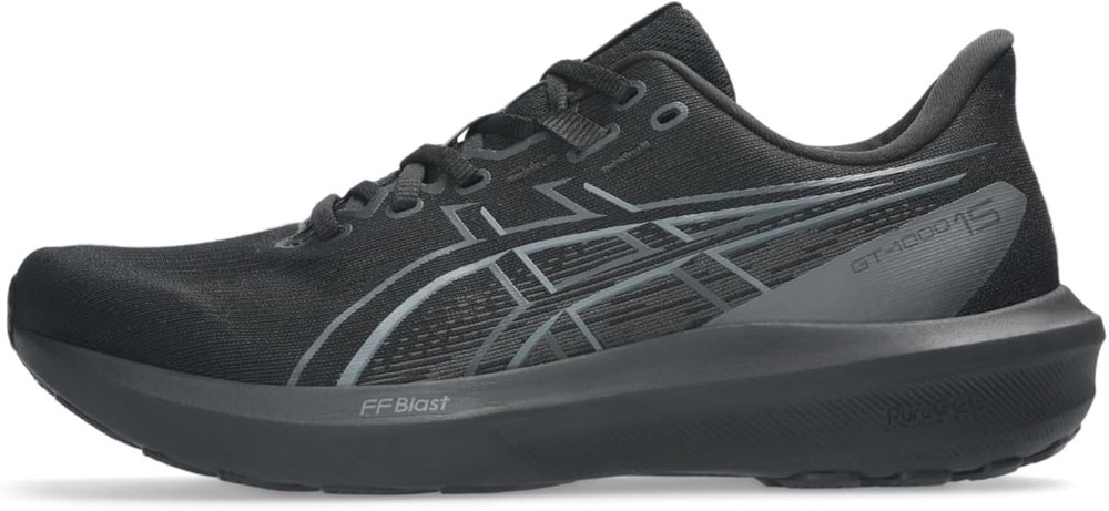 ASICS Mens Gt-1000 15 – Black/Black – 11 Wide