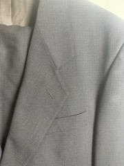 Roberto Villini Men’s Suit 44L 100 Wool 2 Button Dark Brown And 38L Pants