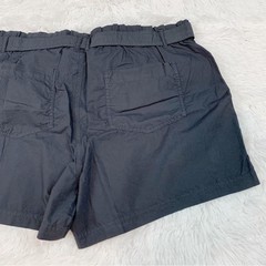 Lou & Grey New high waisted tie waist paper bag shorts in gray elastic waist