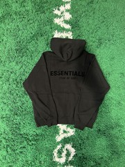Fear of God Essentials Black Stretch Limo Hoodie Size M