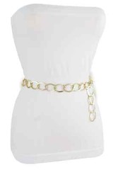 Women Sexy Fun Fashion Belt Gold Metal Thick Chain Links Plus Size XL XXL 1xl 2x