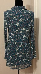 Floral Dress Lined Stretch Ruched 18” P2P 36-32-36 34” Length Jr XXL Orig $48