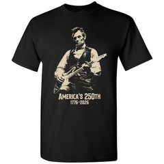 Abraham Lincoln Playing Guitar 4th July T-shirt America’s 250th Birthday Vintage