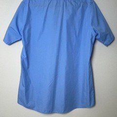 Blue Van Heusen short sleeve button up shirt 15 1/2 poplin regular fit