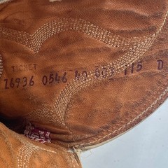 Nocona Boots Ostrich Leather Cowboy Western Boots Mens 11.5 D Tan Made In USA