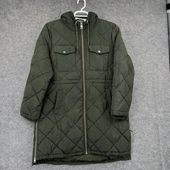 Levi’s Coat Mens XL Green Quilted Hooded Lined Insulated Pockets Outdoors